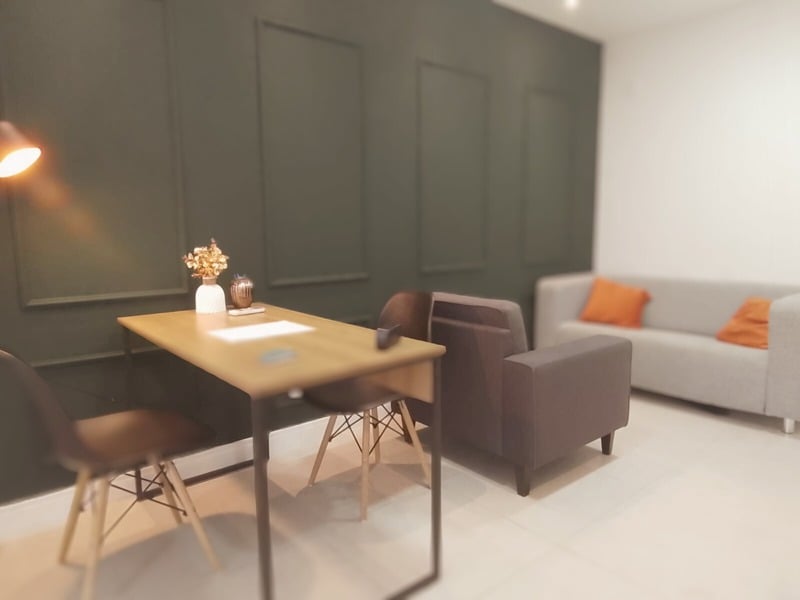 Sala de atendimento da clínica